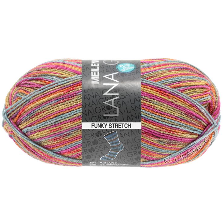Lana Grossa MEILENWEIT 100g Cotton Stretch Print | 3103 - Funky Stretch-