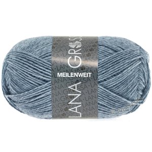 MEILENWEIT 50g - von Lana Grossa | 1302-Jeans/Grau meliert