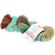 MEILENWEIT 100g Merino Hand-dyed - von Lana Grossa | 308-Dunkelbraun/Türkisblau/Mint/Hellbeige/Sandbeige/Rost