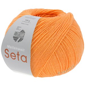 MEILENWEIT 100g Seta Uni - von Lana Grossa | 19-Orange