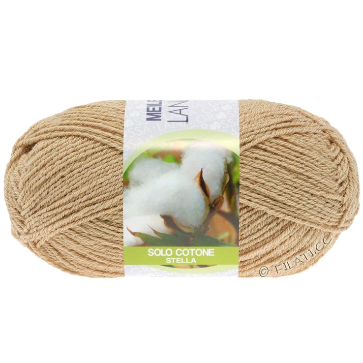 MEILENWEIT 50g Solo Cotone Stella - von Lana Grossa | 3612-Beige