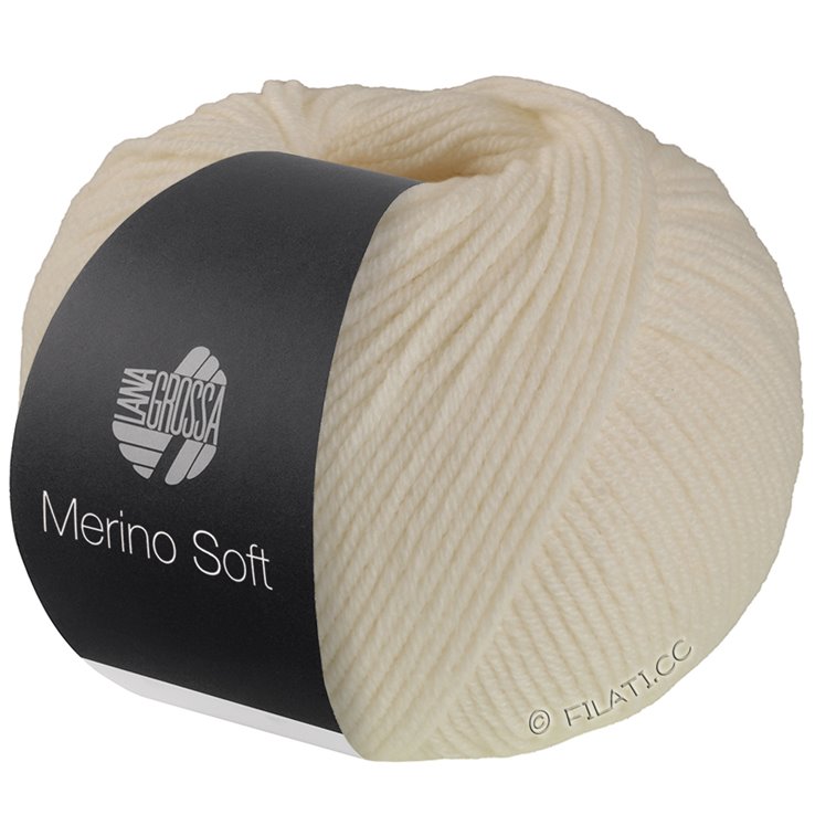 Lana Grossa MERINO SOFT | 01-Ecru