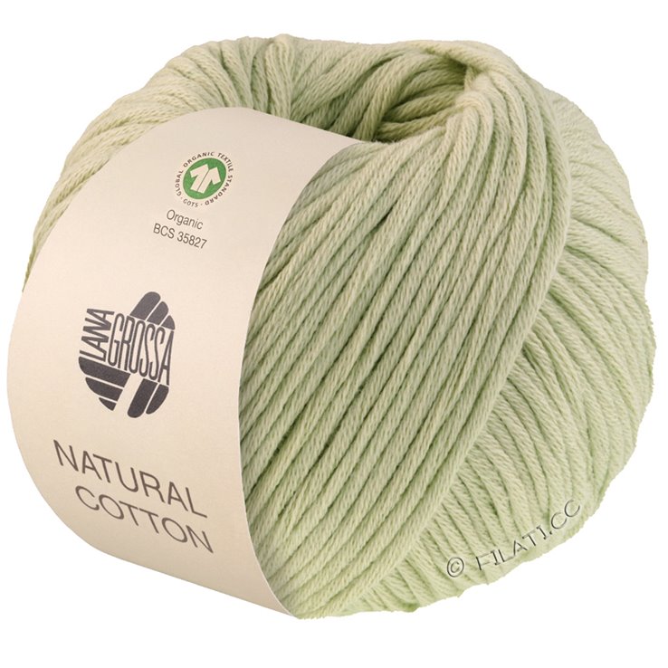 NATURAL COTTON (Gots) - von Lana Grossa | 01-Blassgrün
