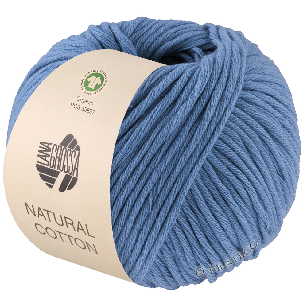NATURAL COTTON (Gots) - von Lana Grossa | 28-Taubenblau