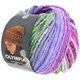 Lana Grossa OLYMPIA Classic | 092-Blauviolett/Rotviolett/Weiß/Dunkelgrau/Grün/Graugrün