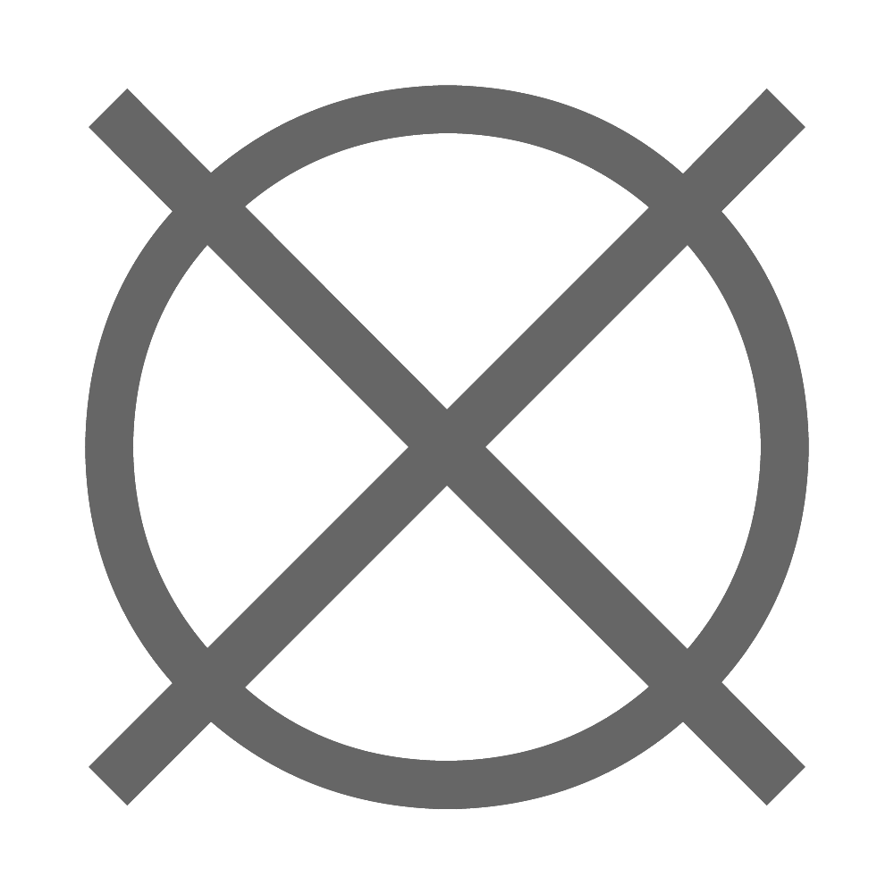 Chemische Reinigung nicht erlaubt