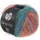 SILKHAIR PRINT - von Lana Grossa | 438-Hellrot/Türkisblau/Blauviolett/Grün/Grau