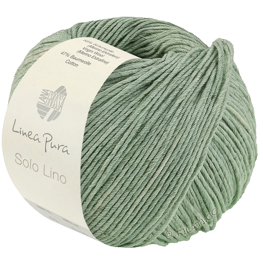 SOLO LINO (Linea Pura) - von Lana Grossa | 80-Mintgrün