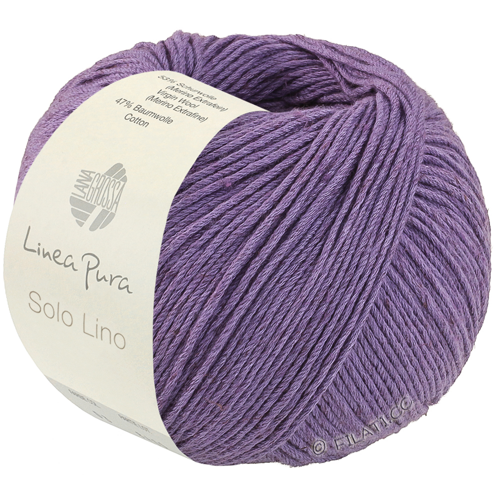 SOLO LINO (Linea Pura) - von Lana Grossa | 84-Lavendel