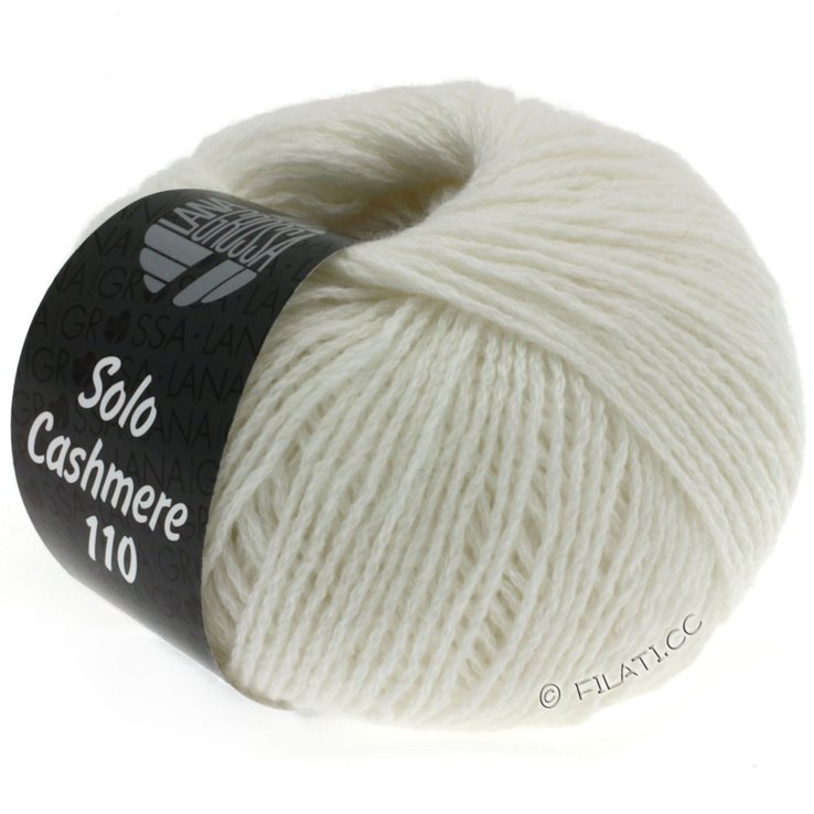 SOLO CASHMERE 110 - von Lana Grossa | 101-Weiß