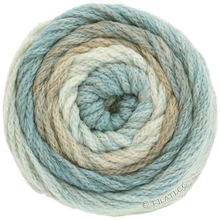 SUPER COLOR - von Lana Grossa | 101-Natur/Beige/Hellblau/Beigeblau