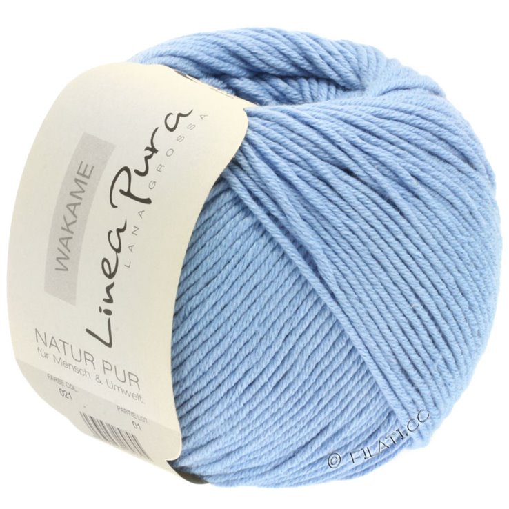 Lana Grossa WAKAME Uni/Print (Linea Pura) | 021-Hellblau