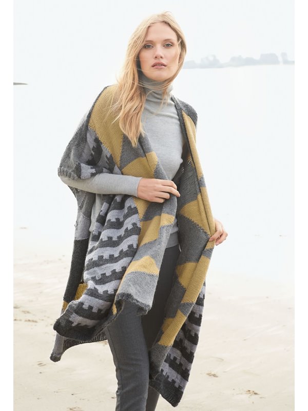 Lana Grossa ETHNO-CHIC PONCHO Cool Wool Alpaca