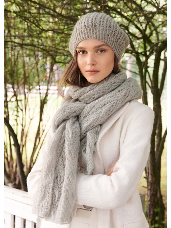 ZARTER LOCHMUSTERSCHAL Cashmere Garzato von Lana Grossa