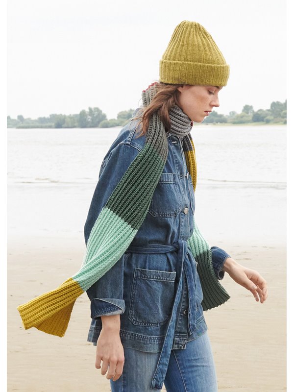 GERIPPTER RINGELSCHAL Cool Wool Big von Lana Grossa