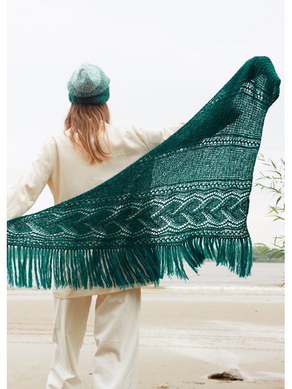 DREIECKSTUCH MIT LOCHMUSTER Nuvoletta von Lana Grossa