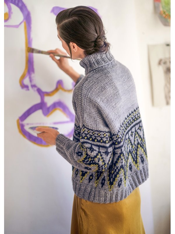PULLOVER MIT NORWEGERMUSTER Brigitte No. 2 Vintage & Brigitte No. 2 von Lana Grossa
