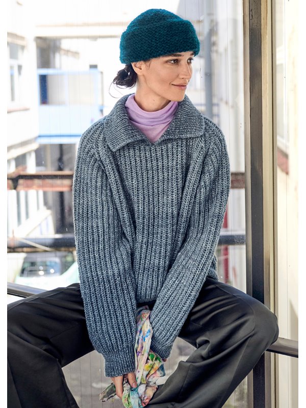 PULLOVER IM PATENTMUSTER Brigitte No. 2 Vintage von Lana Grossa