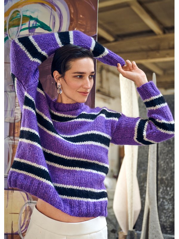 STREIFENPULLOVER Brigitte No. 2 & Brigitte No. 3 von Lana Grossa