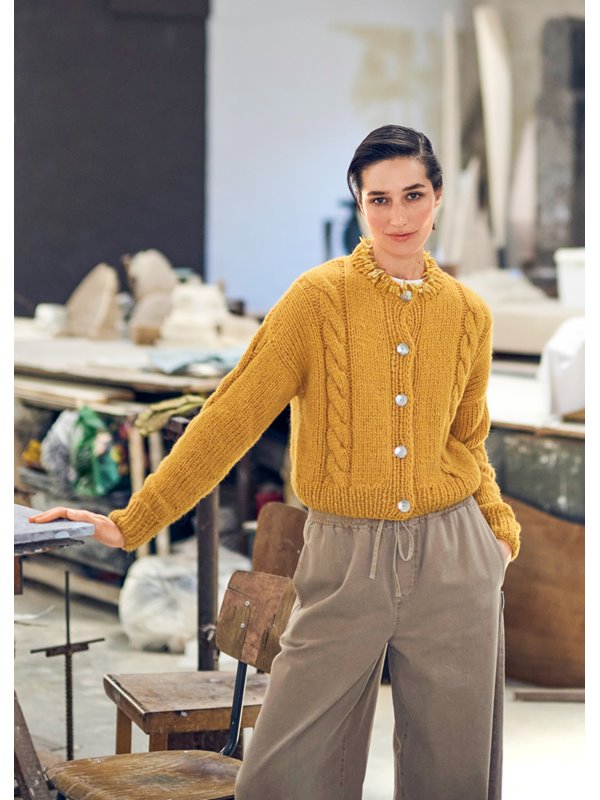 JACKE MIT ZOPFMUSTER Brigitte No. 2 von Lana Grossa