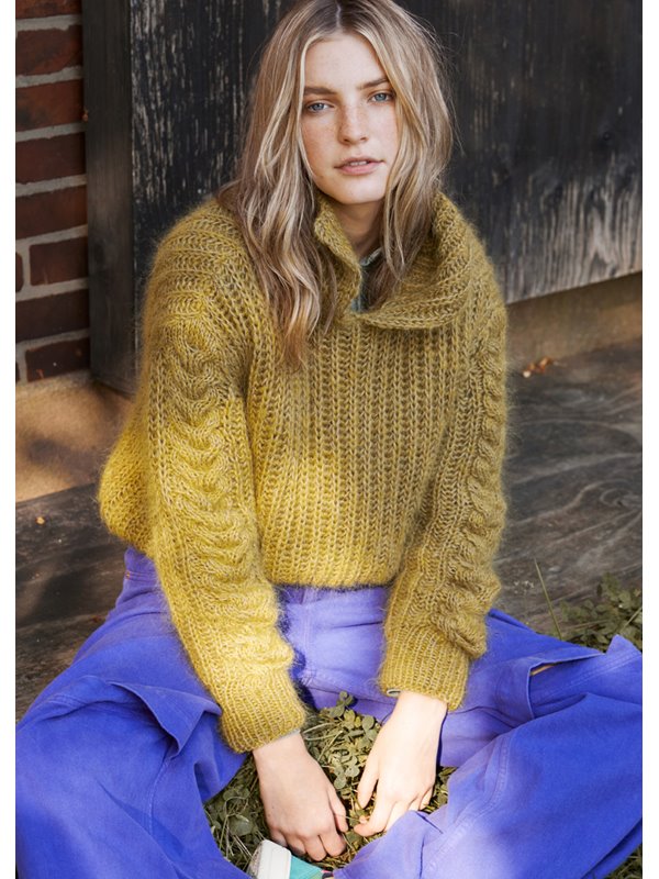 Lana Grossa PATENT-ZOPFPULLOVER Brigitte No. 3 & Brigitte No. 4