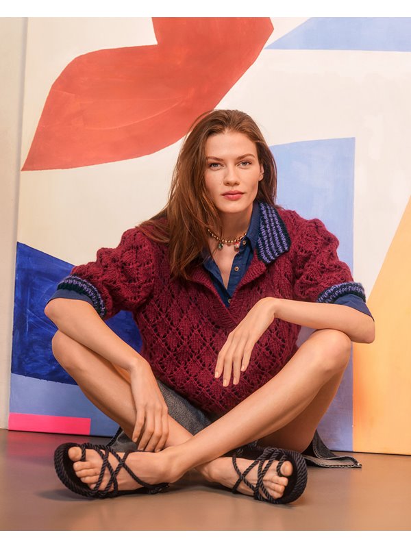 Lana Grossa PULLI MIT POLOKRAGEN Brigitte No. 2