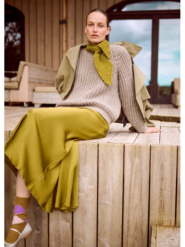 PATENT-RAGLANPULLOVER Brigitte No. 2 von Lana Grossa