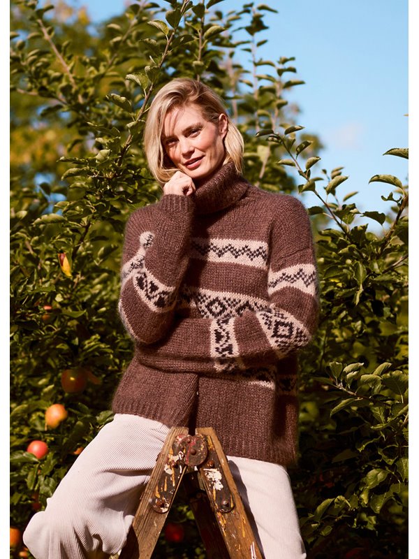 Lana Grossa ROLLI MIT NORWEGERSTREIFEN Mohair di Gio