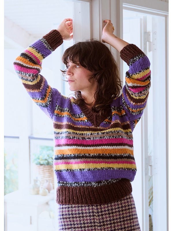 STREIFEN-PULLOVER Brigitte No. 2 & Brigitte No. 3 von Lana Grossa