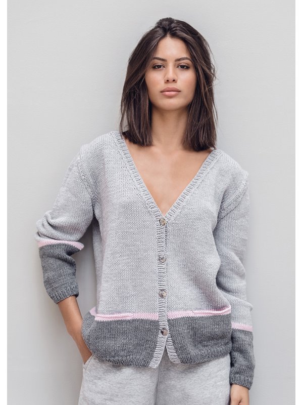CARDIGAN Cool Wool Big Melange von Lana Grossa