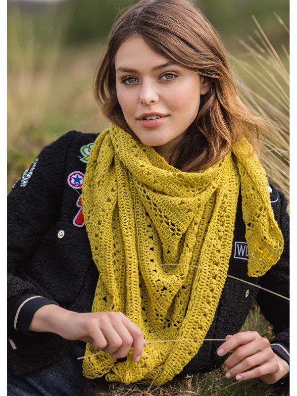 DREIECKSTUCH Cool Wool Lace von Lana Grossa