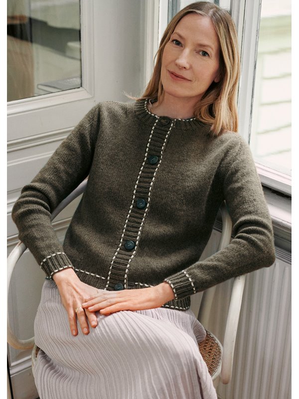 Lana Grossa CARDIGAN Cashmere Verde