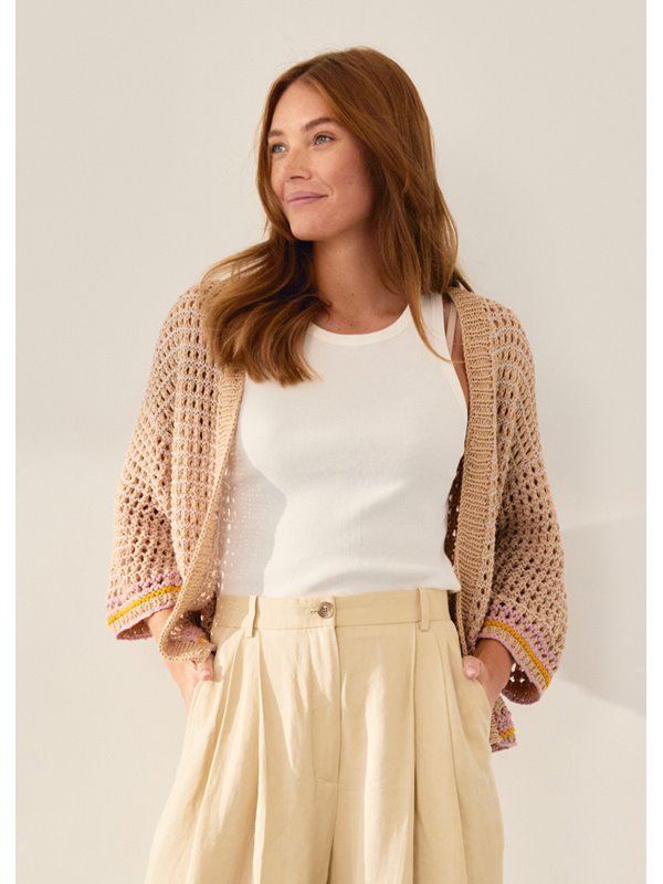 CARDIGAN Cotton Wool & Elastico & Landlust Baumwolle von Lana Grossa