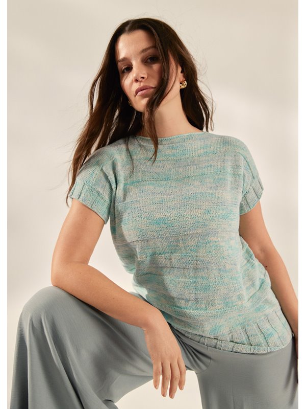SHIRT Landlust Sommerseide Print von Lana Grossa