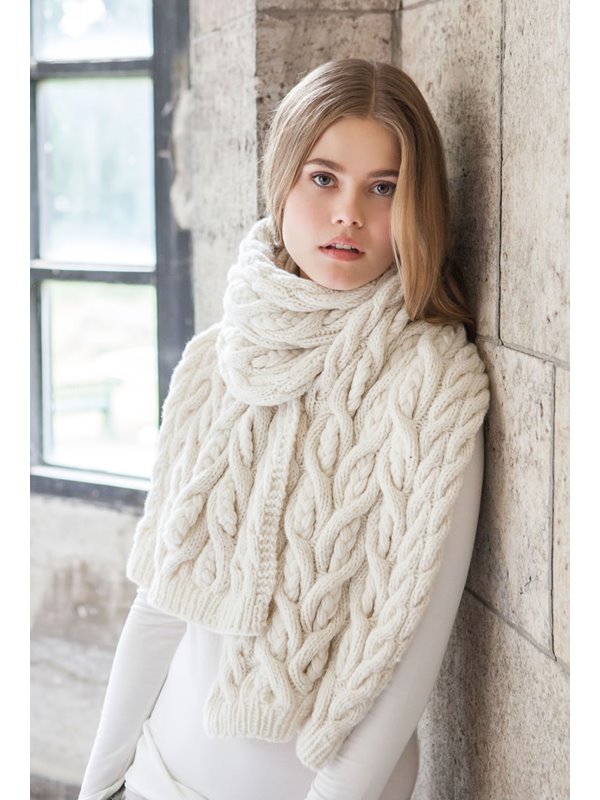 SCHAL IM ZOPFMUSTER Alta Moda Cashmere 16 von Lana Grossa