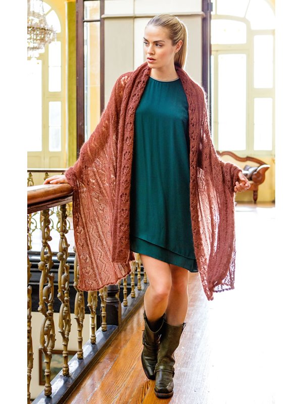 STOLA IM AJOURMUSTER Silkhair von Lana Grossa