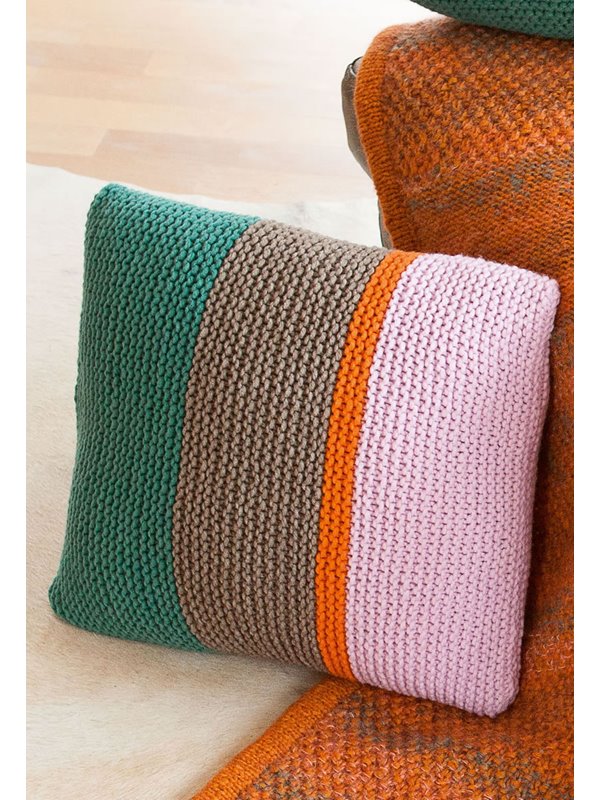 Lana Grossa KISSENHÜLLE KRAUS RECHTS IN STREIFEN Mille II