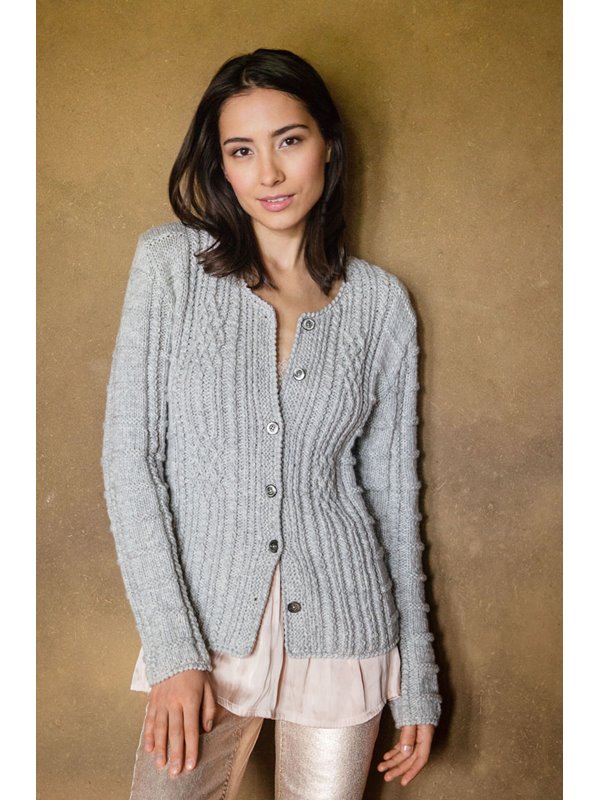 Lana Grossa JACKE IM ZOPF- UND RIPPENMUSTER Alta Moda Cashmere 16