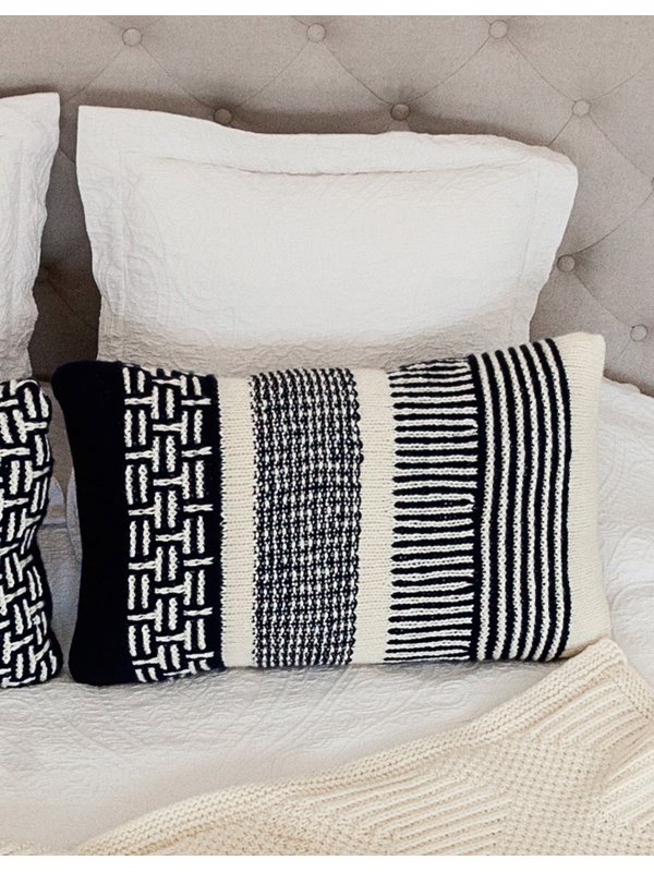 Lana Grossa KISSENHÜLLE IM MUSTERMIX Alta Moda Cashmere 16