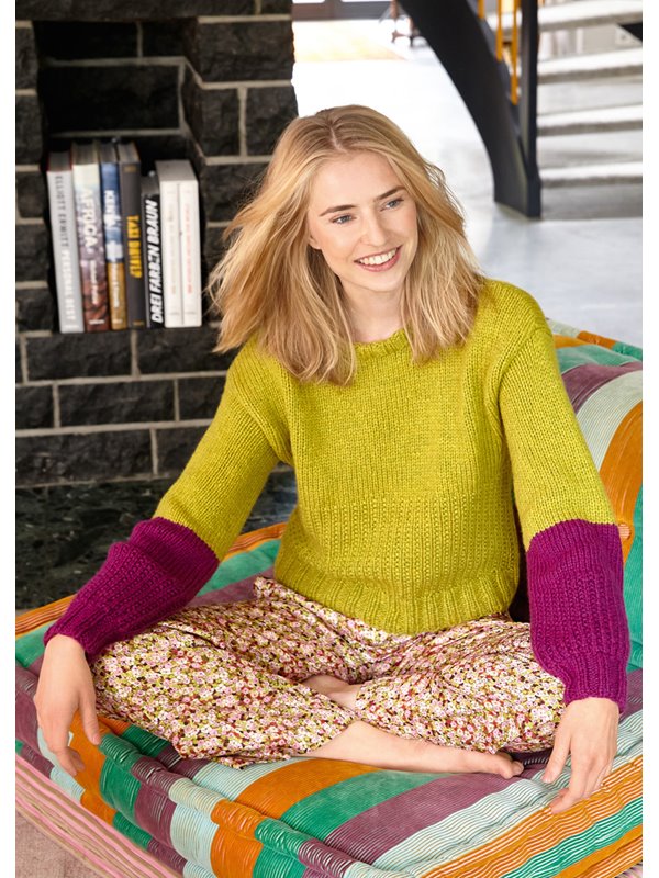 PULLI MIT GLATT RECHTS UND PERLRIPPENMUSTER Alta Moda Cashmere 16 von Lana Grossa