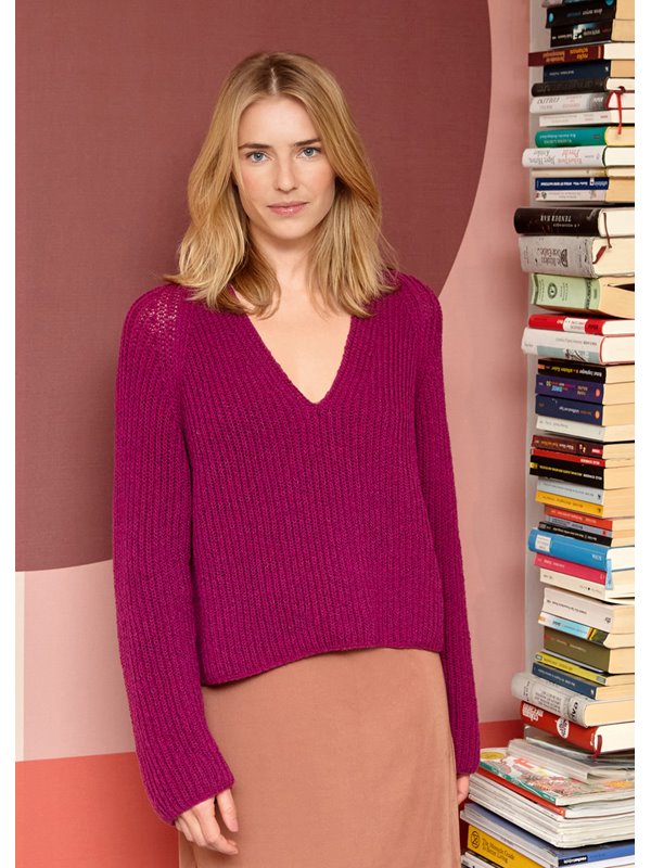 RAGLANPULLI IM PATENTMUSTER Cashmere 16 Fine von Lana Grossa
