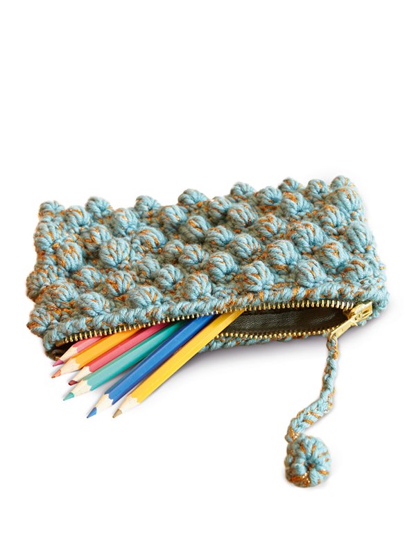 Lana Grossa FEDERMÄPPCHEN IM NOPPENMUSTER Bingo & Brillino