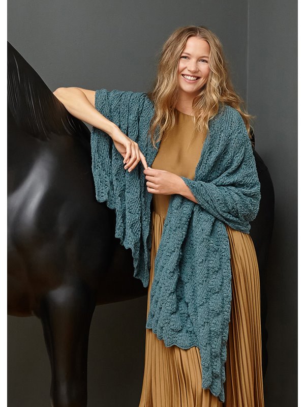 Lana Grossa STOLA IM AJOURMUSTER Cashmere 16 Fine