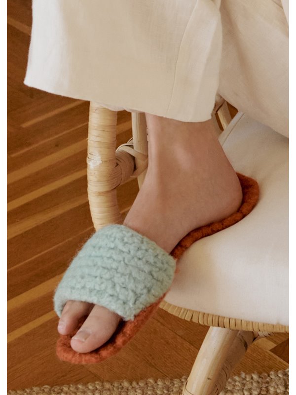 FILZSLIPPER KRAUS RECHTS Feltro von Lana Grossa