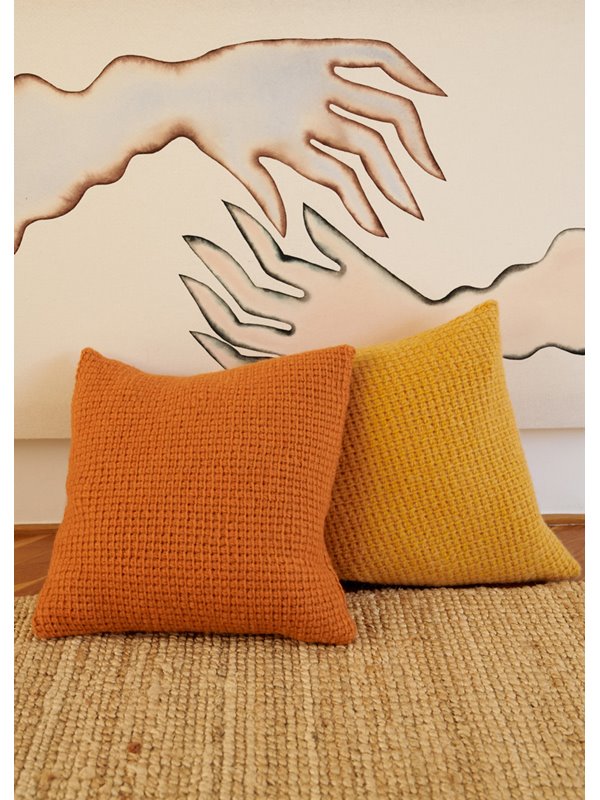 Lana Grossa KISSENHÜLLEN IN TUNESISCHER HÄKELEI Ecopuno Chunky