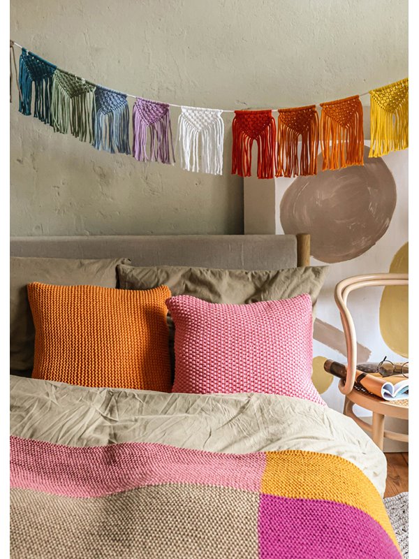 KISSENHÜLLE KRAUS RECHTS The Tube von Lana Grossa