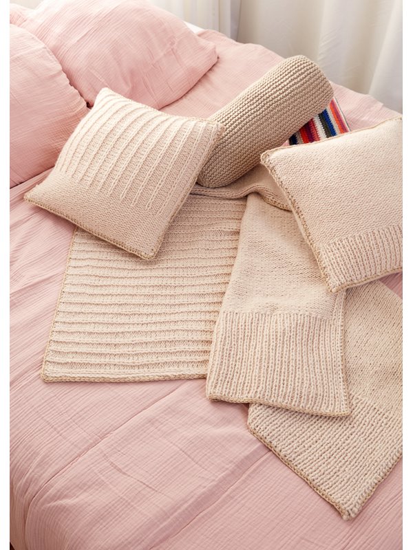 ZWEI KISSENHÜLLEN Ecopuno Chunky & Cool Merino Big von Lana Grossa