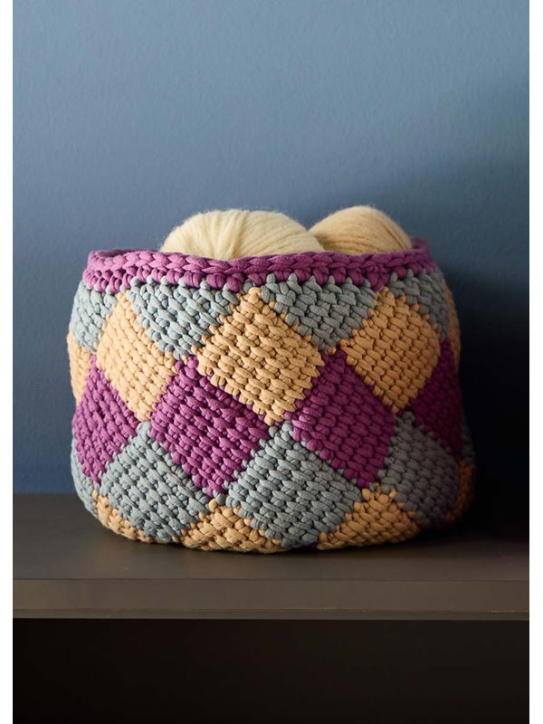 Lana Grossa GROSSER KORB IN TUNESISCHER HÄKELEI The Tube