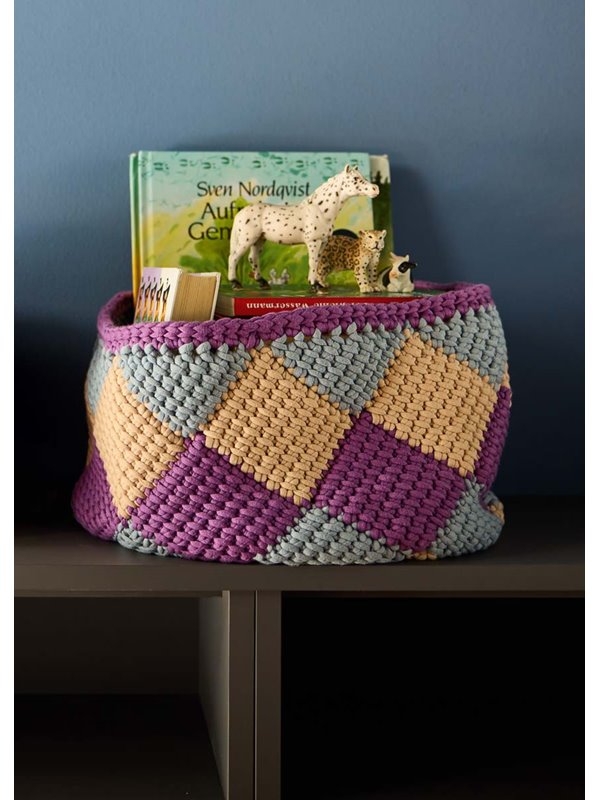 KLEINER KORB IN TUNESISCHER HÄKELEI The Tube von Lana Grossa