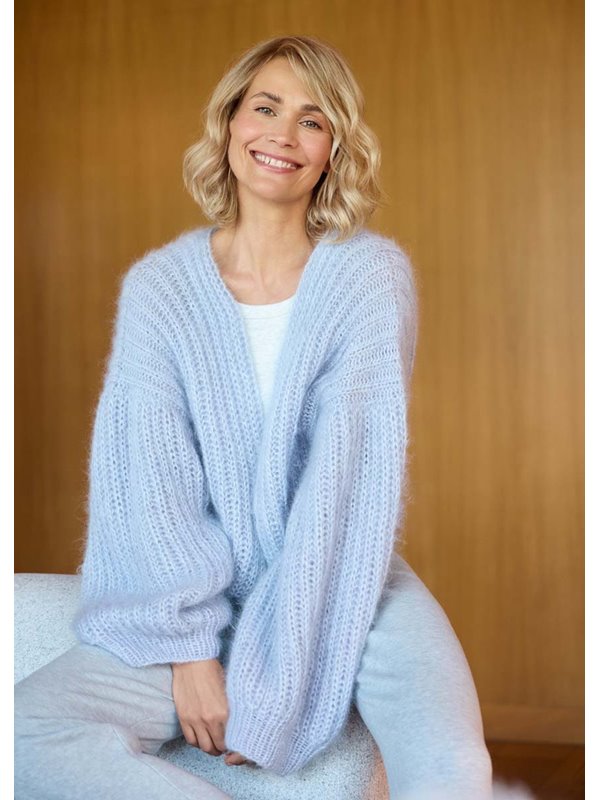 Lana Grossa JACKE IM PATENTMUSTER Silkhair